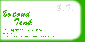 botond tenk business card